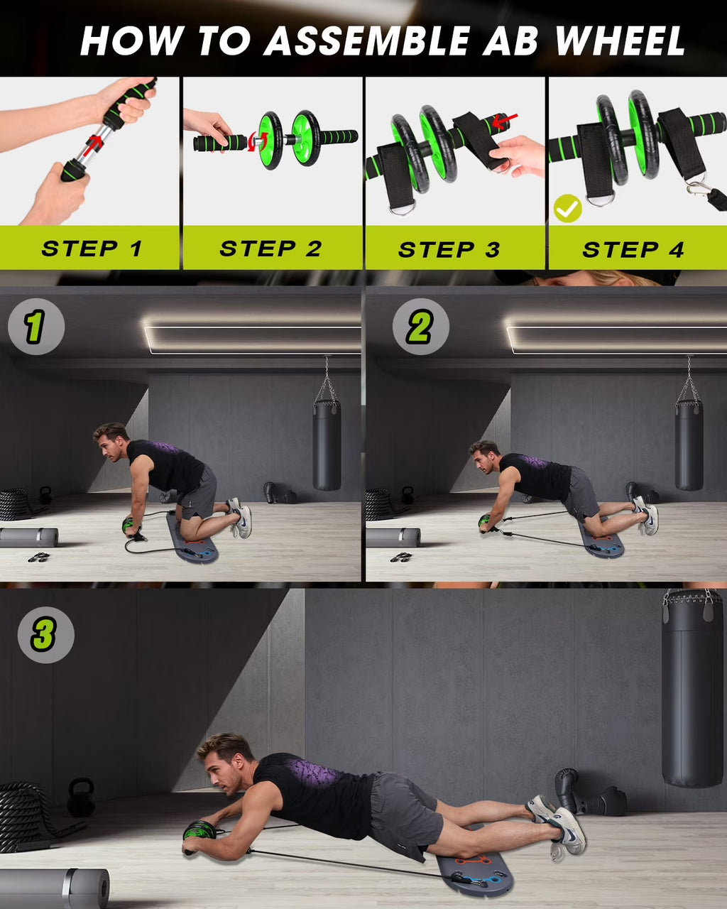 27-In-1 Portable Gym Equipment for Building Muscle, Push-Up Board, Resistance Bands
