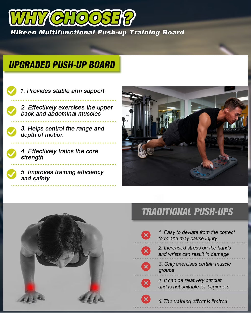 27-In-1 Portable Gym Equipment for Building Muscle, Push-Up Board, Resistance Bands
