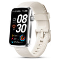 1.47" Fitness Tracker, Smartwatch for Women Men with Multiple Sport Modes Step Counter, Bluetooth Calls (Make/Answer), IP68 Waterproof, Fitness Tracker Compatible with Android and Iphone,White